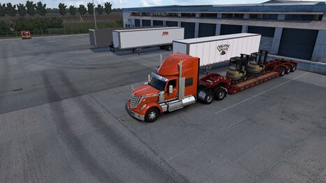 Loading up the forklifts