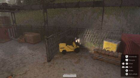 The Forklift (Teardown) as seen in the first map West Point Marina