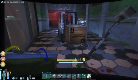 A lift ready to be operated