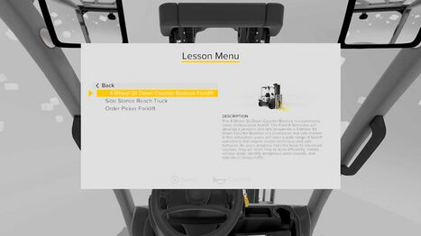 The available forklifts in the game