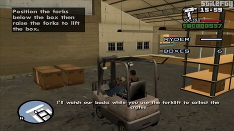 The beginning of the mission "Robbing Uncle Sam"