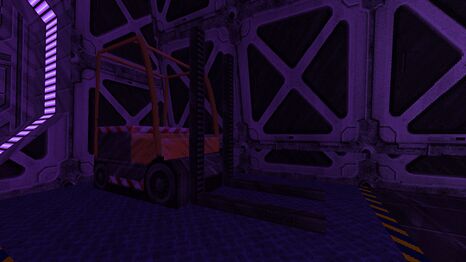 A blocky forklift in Beyond Sunset[1]