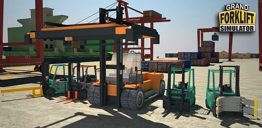 The game offers a variety of forklifts to choose from