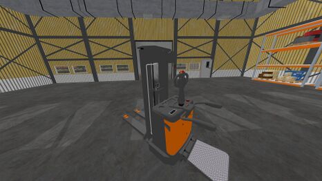 The game even has electric pallet stackers