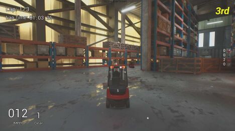 Racing in the warehouse