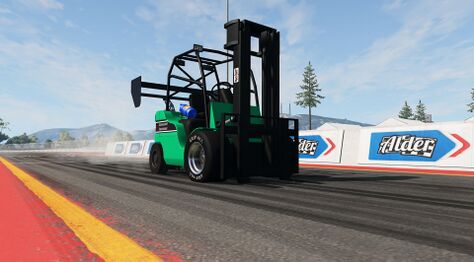 The V8 Racing Forklift
